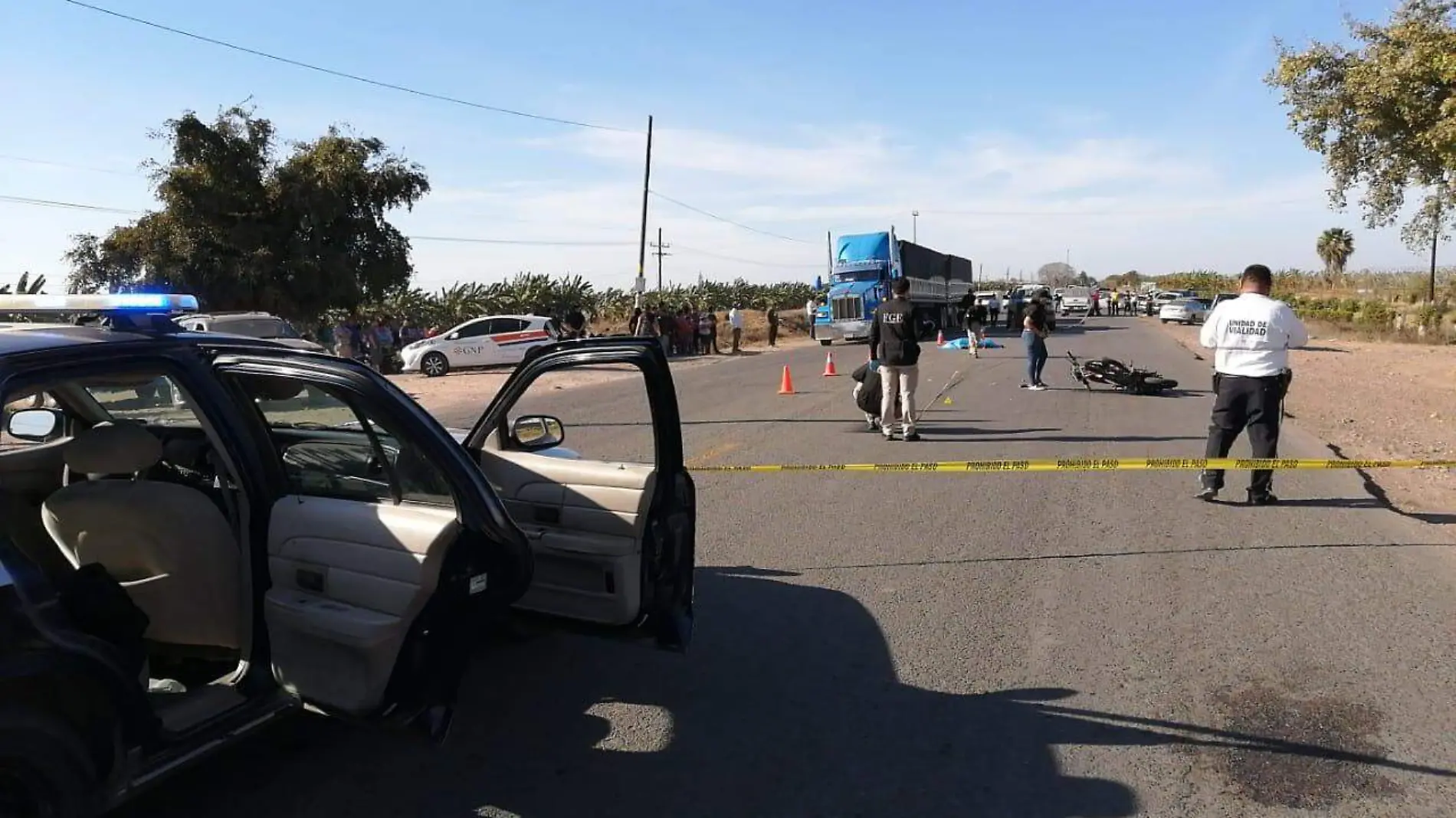 motociclista fallece en aparatoso choque